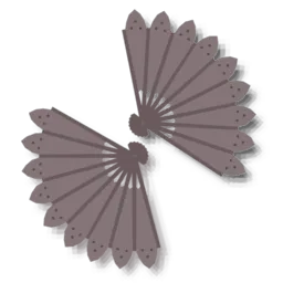 花びらの扇子