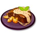クリームソースステーキ
