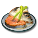 サバとサケのステーキ